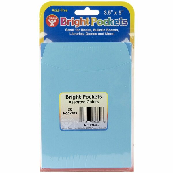 Hygloss Products MULTICOLOR-POCKET CARDS 15630